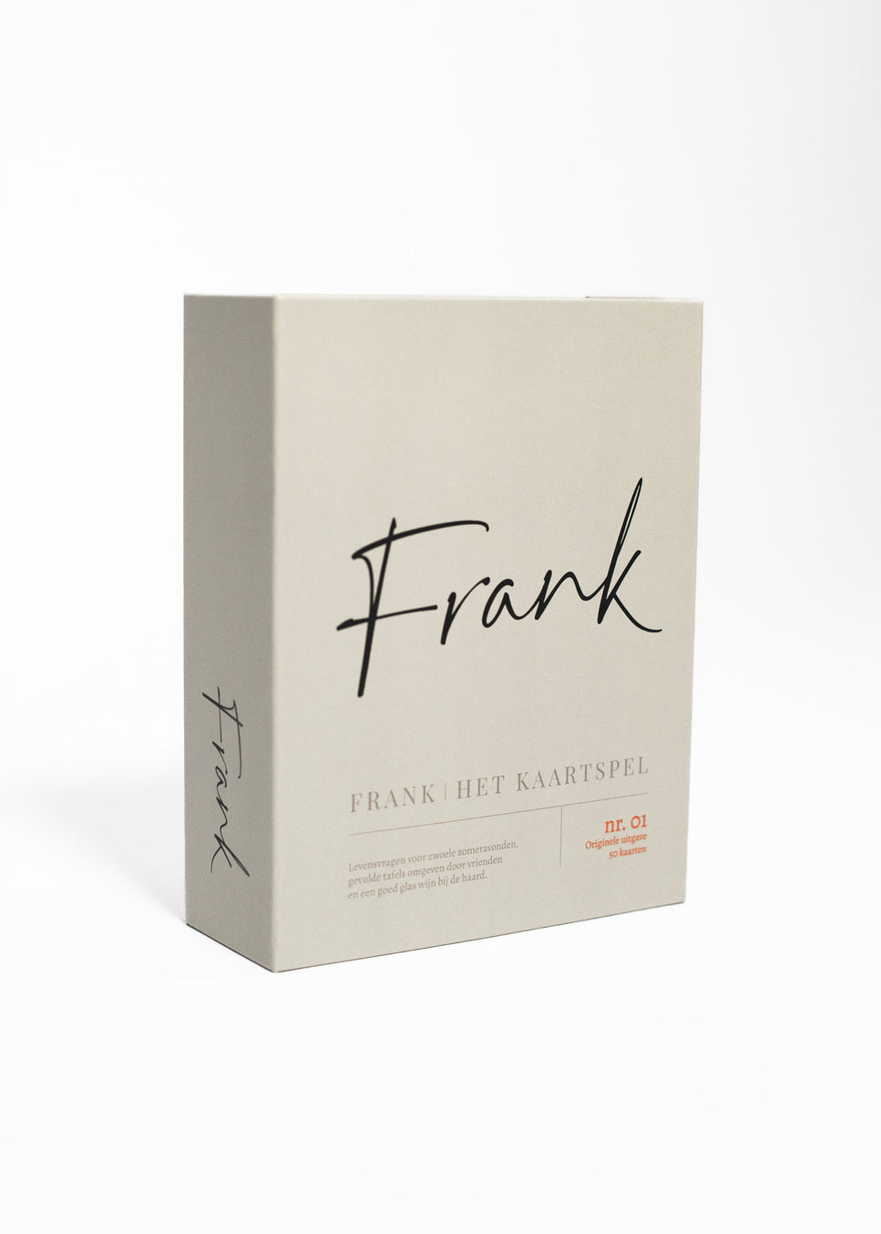 doosje verpakking van frank het kaartspel